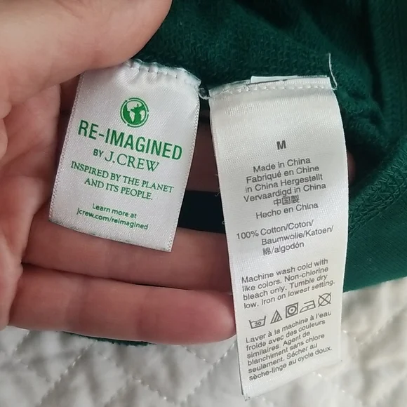 J. Crew Vintage Fleece in Green - Picture 4 of 5
